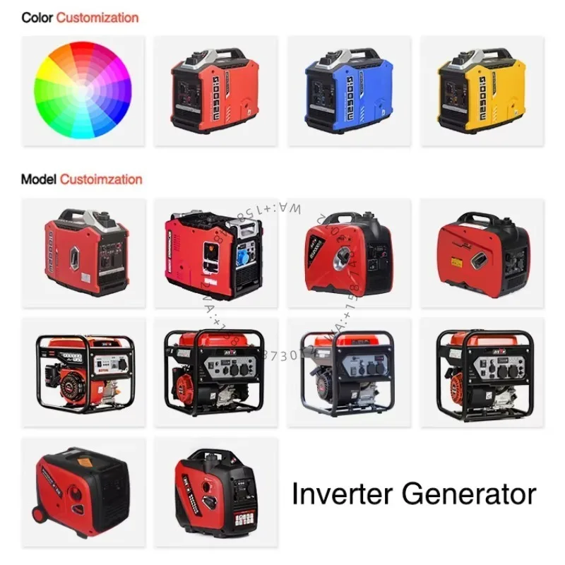 سوبر كويت 5500 وات/5000 وات ثنائي الوقود g as/Prop ane Inverter Generator #3