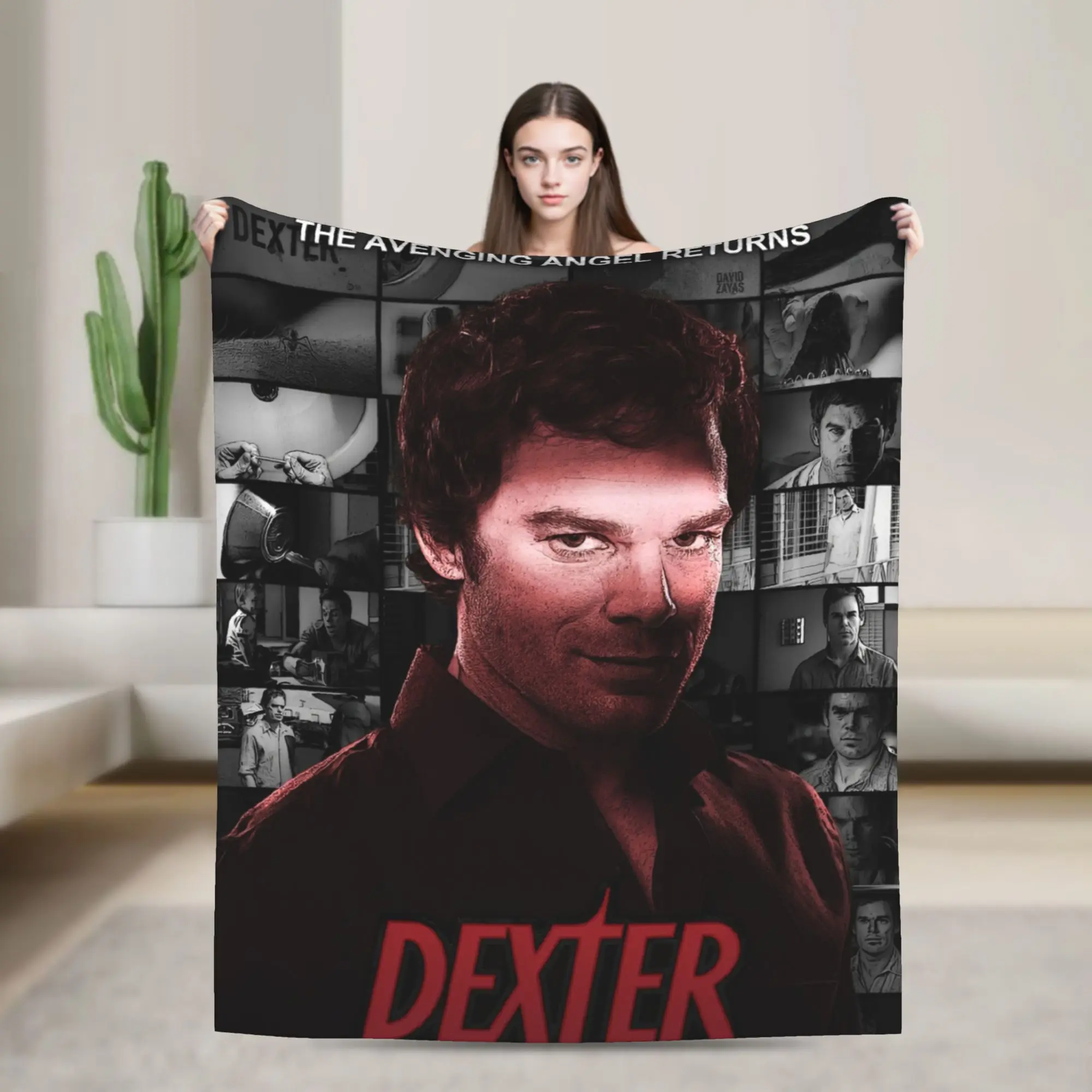 Dexter Morgan The Avenging Angel Returns Blankets Fleece Textile Decor  Portable Warm Throw Blanket for Bedding Travel Bedspread