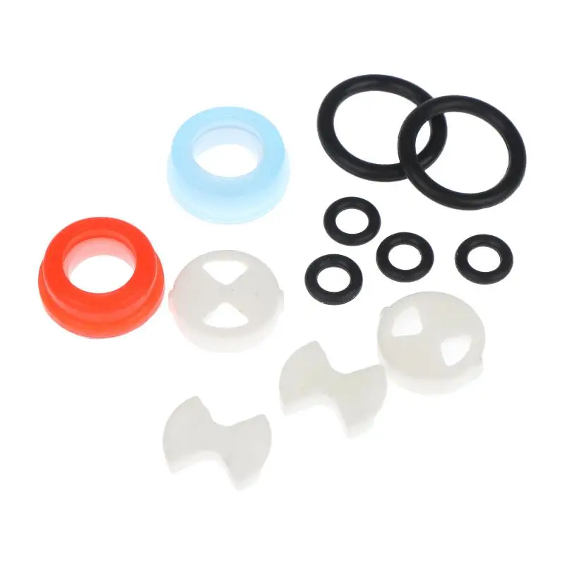 【CC】12Pcs Faucet Tap Valve Replacement Kit Faucet Washers For Mixer Faucet Round Ceramic Chip Set Faucet Accessories