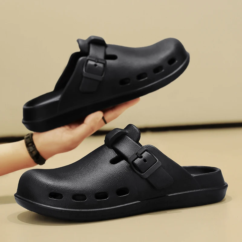 

Summer Breathable Men's Sandals Outdoor&Indoor Bathroom Slippers EVA Men Non-slip Beach Sandalies Flat Casual Shoes