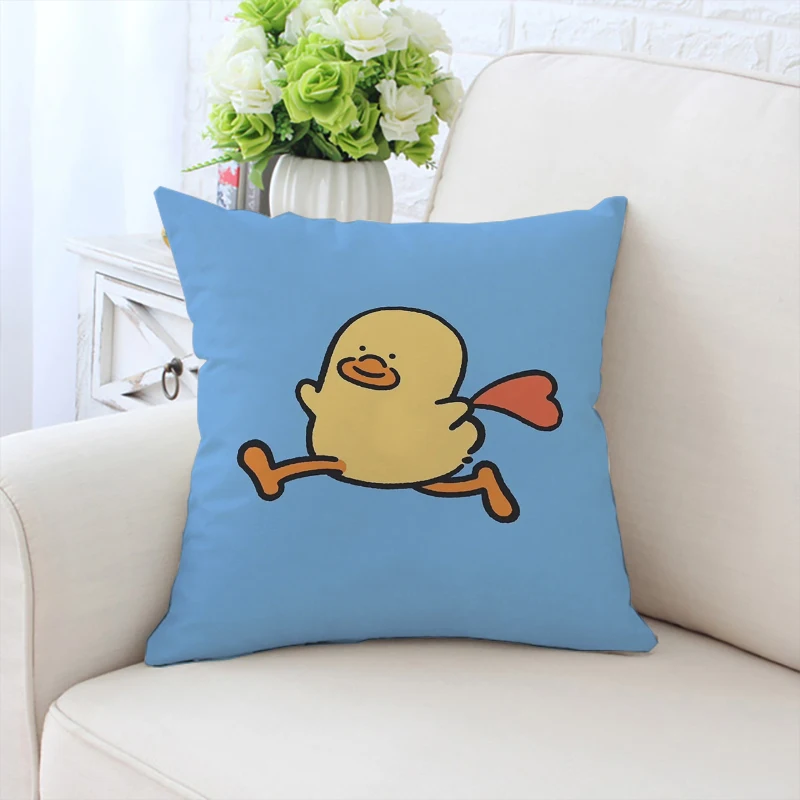 

Little Yellow Duck Cushions Home Decor Cushion Cover 45x45cm Decorative Pillowcases 40x40 Throw Pillow Covers for Bed Pillows