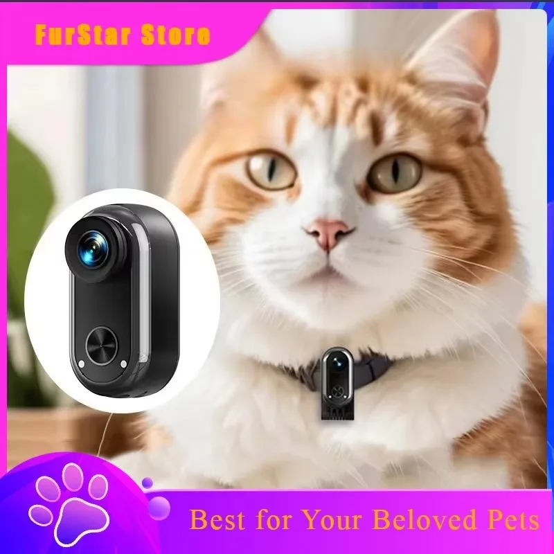 FurStarNew 4K Pet Camera Model GO10 Six-axis Anti-shake Cat & Dog Motion Recorder First View Vlog Thumb Camera With MicroSD