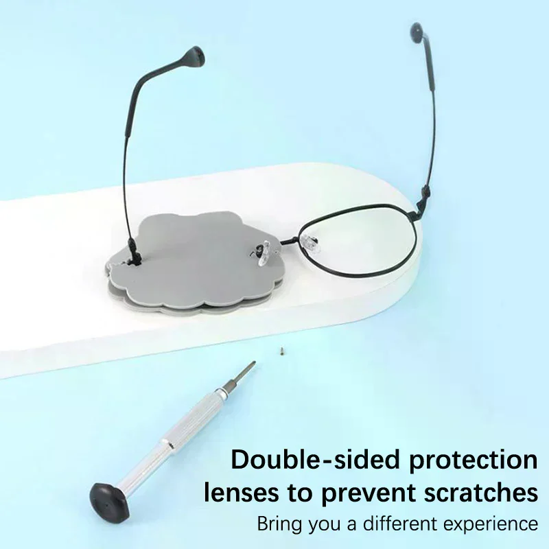 Double-Sided Silicone Glasses Lens Cover Protect Lens Scratch-Resistant Anti-Wear For Repairing Eyeglasses And Protecting Lenses
