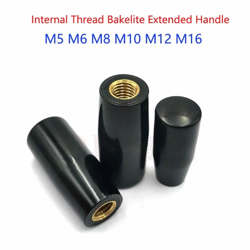 Internal Thread Bakelite Extended Handle Grip Sleeve Operating Screw Bakelite Handle Bakelite Machine Tool Handwheel M5 M6 ~M16