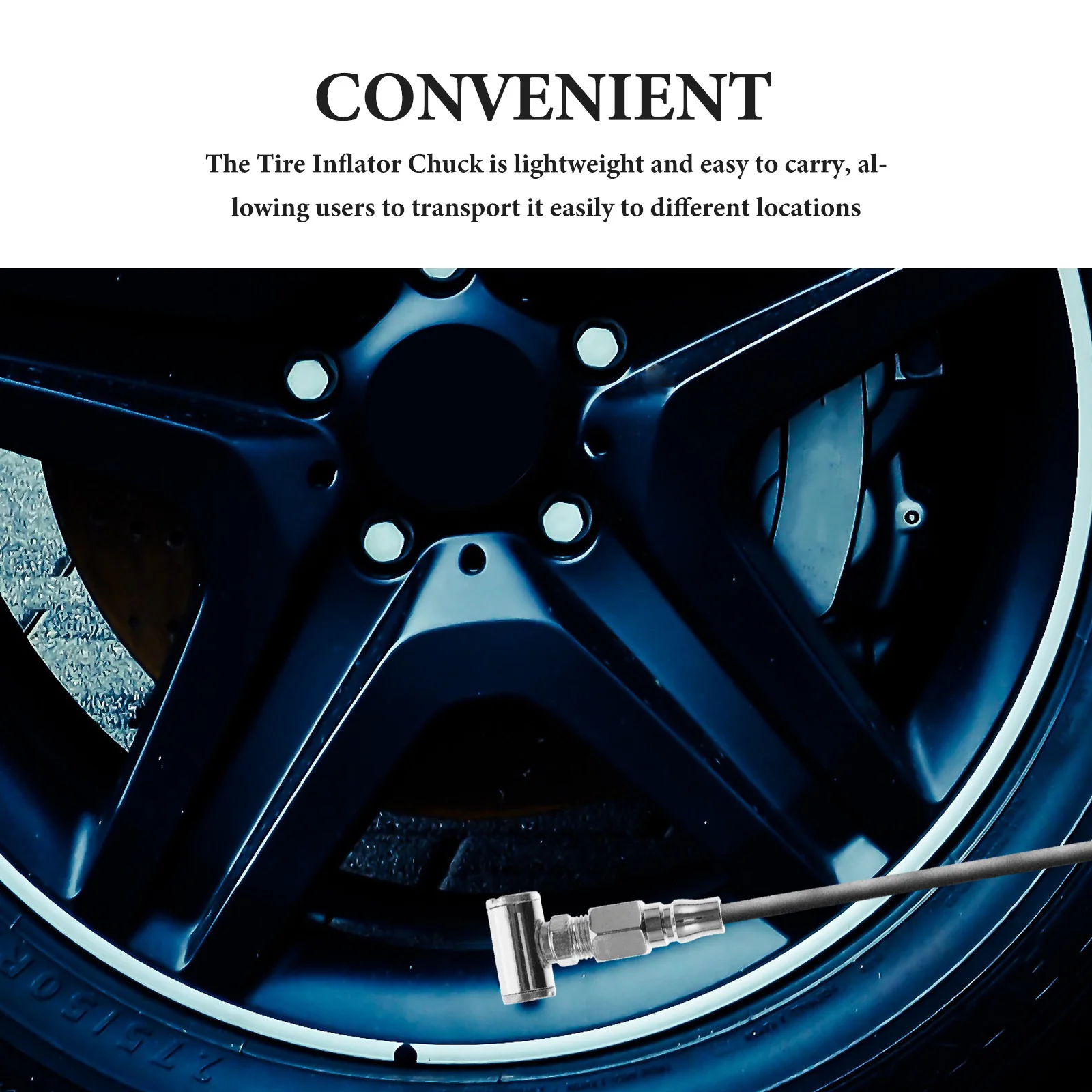 

Tire Air Chuck Double Sided Reinforced Metal Inflation Chuck Quick Inflator Clip Air Compressor Accessories