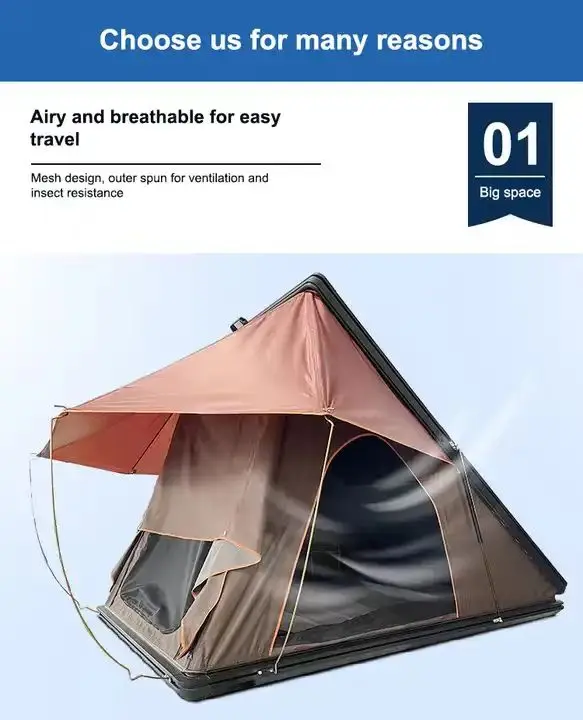 Camping Tents 1-4 Person Pop Up Tent with Big Skylight Waterproof Family Tent