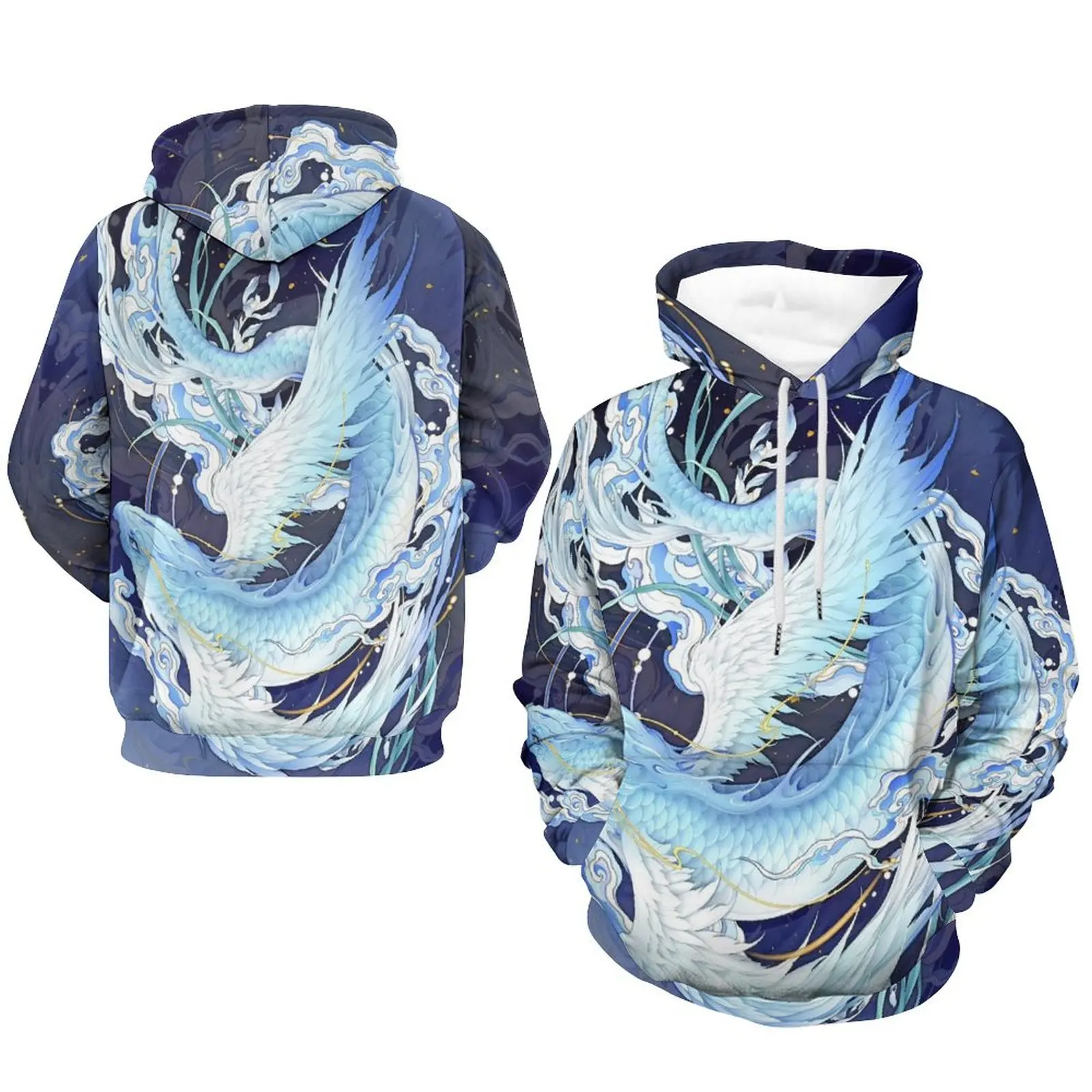 China Dragon 3D Print Men/Women Laxity Hoodie Casual Oversized Pullover Fashion Popular Streetwear Trend Sweatshirt Men Clothing