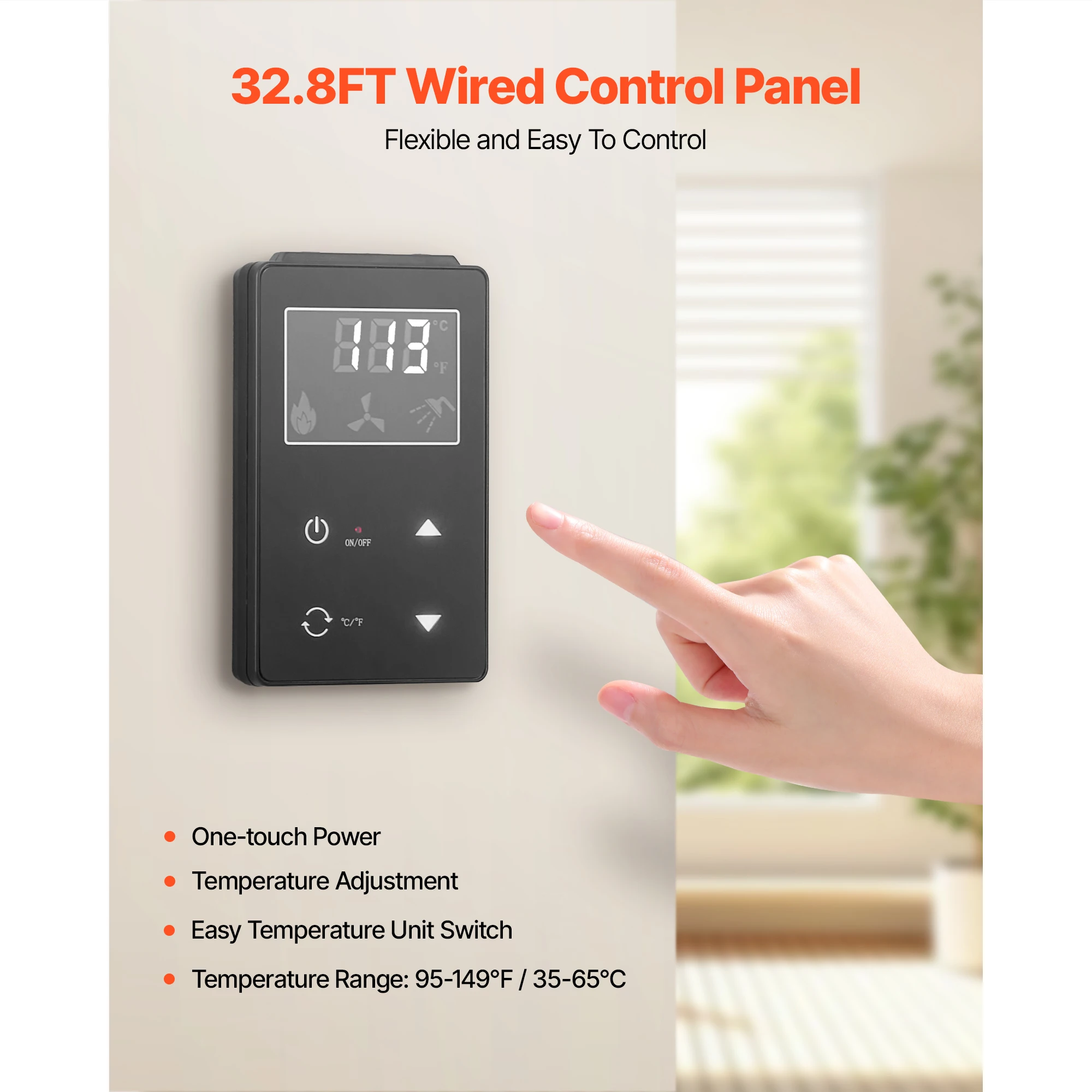 SucceBuy سخان مياه يعمل بالغاز بدون خزان 5.3/ 8 جالون خارجي 191000 وحدة حرارية بريطانية سخان مياه ساخن فوري حماية ذكية للتحكم في درجة الحرارة #4