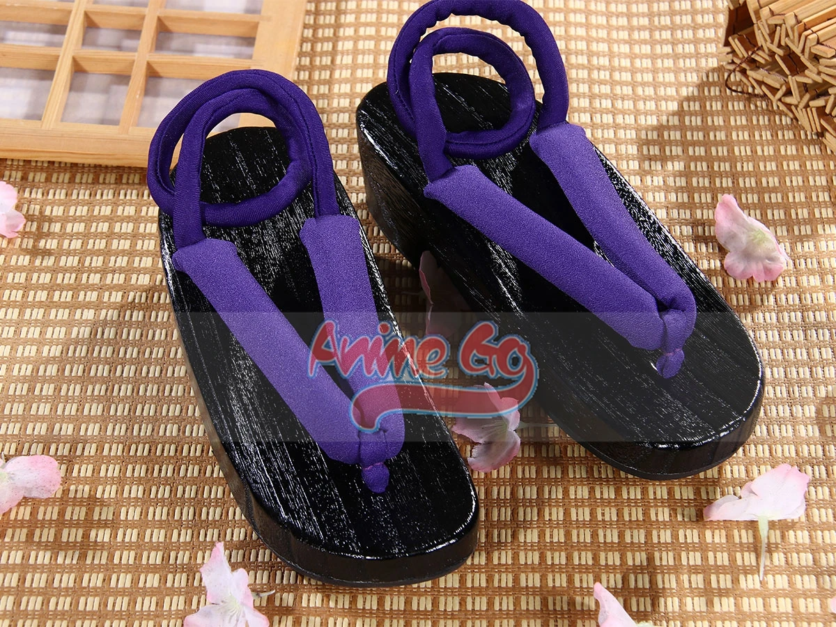 Game Genshin Impact Scaramouche Balladeer Cosplay Shoes Geta Slippers C07050