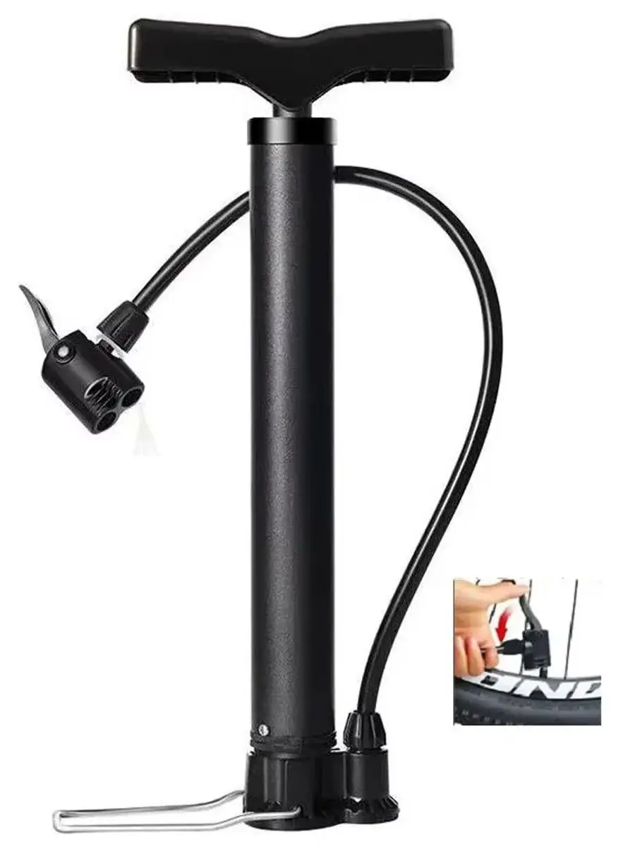 AliExpress pinmoap PINMOAP Portable Bike Pump Bicycle Tire Inflator Mini Air Pump For Presta Schrader Valve Mtb Road Cycling Repair Accessory Kit