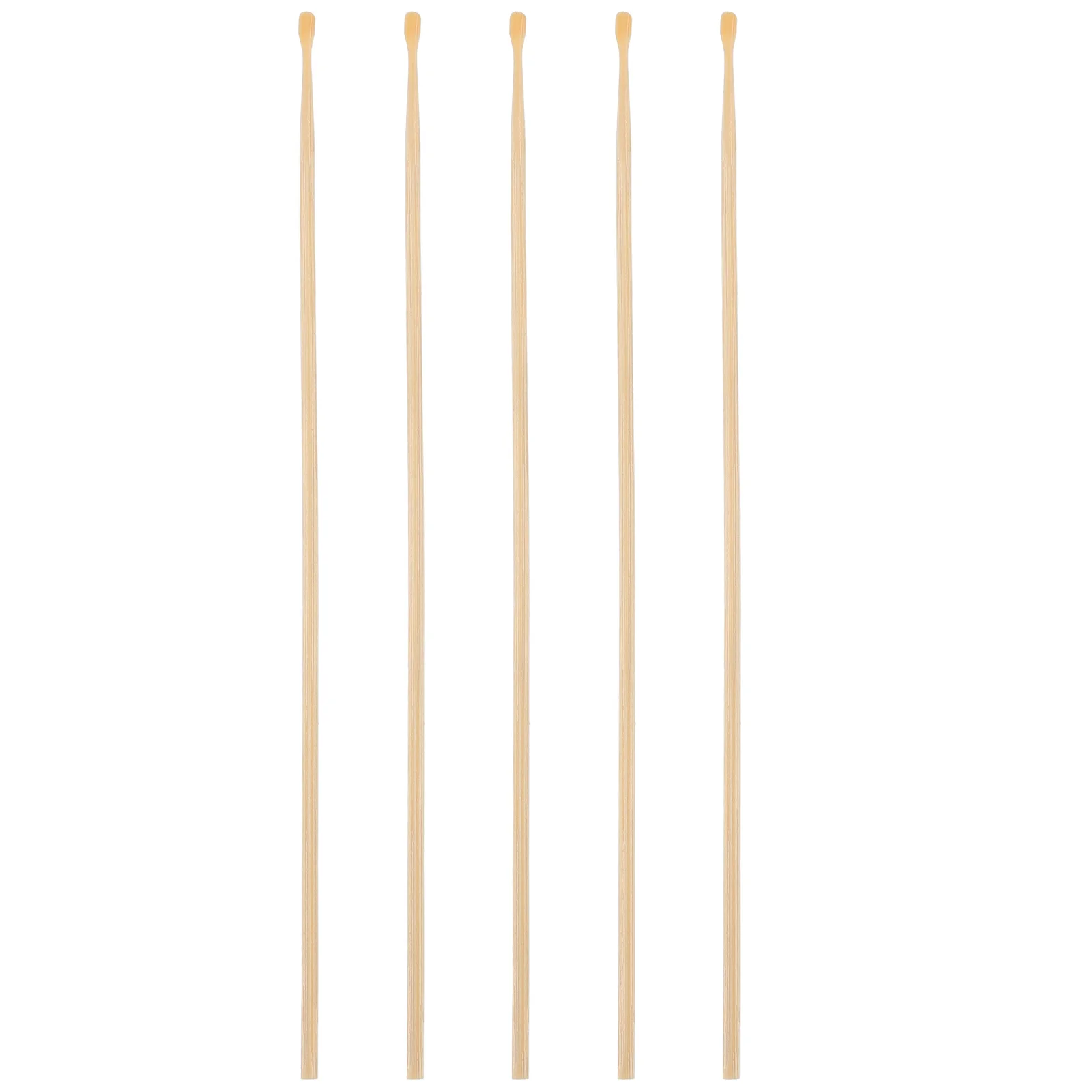 5pcs Wooden Ear Pick Safety Earwax Bamboo Spoon Cleaner Remover Tool Supplies Earwax Removal Ear