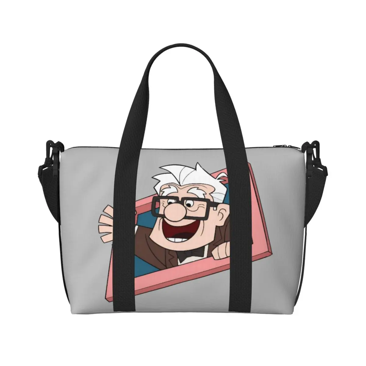 

Custom UP Grocery Tote Shopping Bags Women Big Capacity Beach Gym Travel Bags