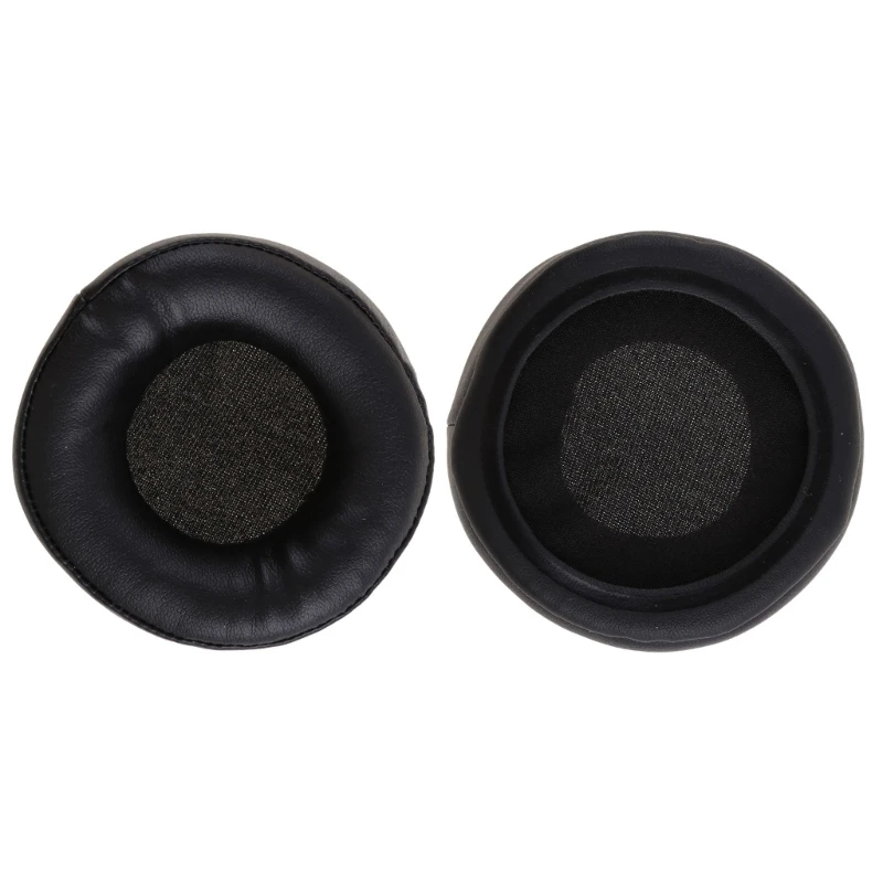 Almohadillas de cuero PU para auriculares, almohadillas de espuma viscoelástica de repuesto, 65mm-110mm, 1 par