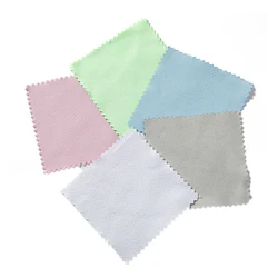 10/50pcs Polish Polishing Cloth Silver Color Cleaning Polishing Cloth Soft Clean Wipe Wiping Cloth Reusable For Jewelry Tools