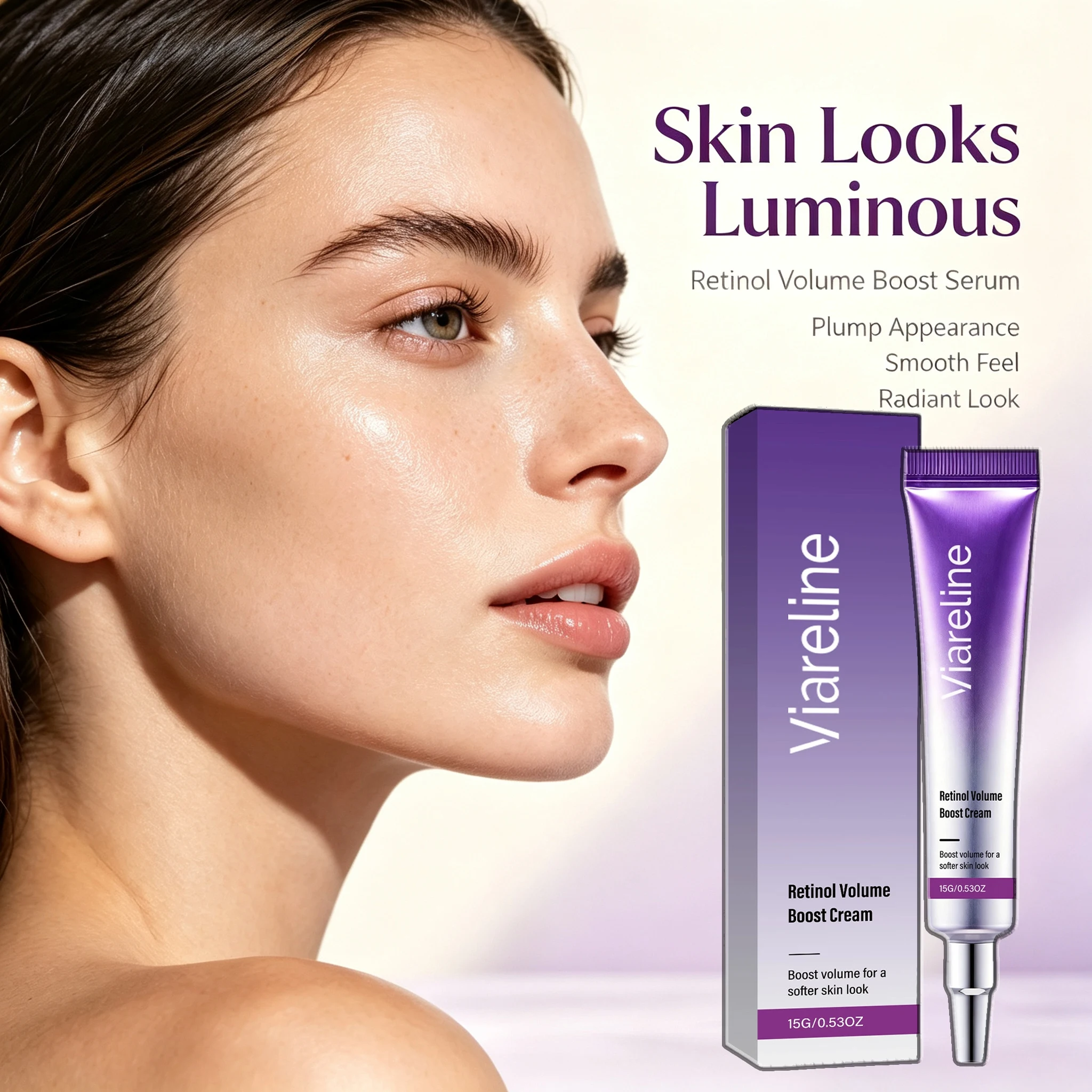 Korean Retinol Volume Boost Cream Fading Fine Lines Wrinkles Plumping Firming Facial Cream for Sensitive Skin Korean Beauty