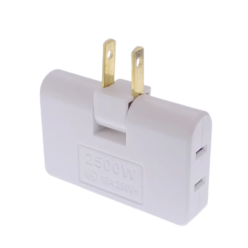 US Plug 180 Degree Rotatable Socket Converter 3 in 1 US Extension Plug Multi-Plug Mini Slim Wireless Outlet Adapter Sockets