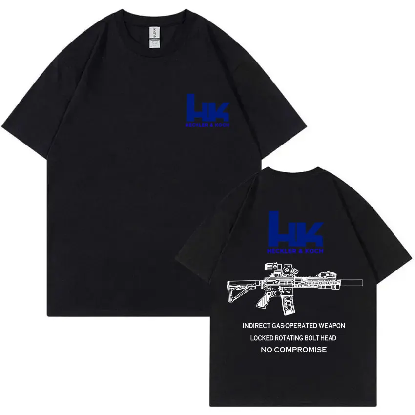 Heckler & Koch HK416 Graphic T-Shirt Forward Observations Group T Shirts Men Casual Retro Tshirt Summer Cotton Oversized T Shirt