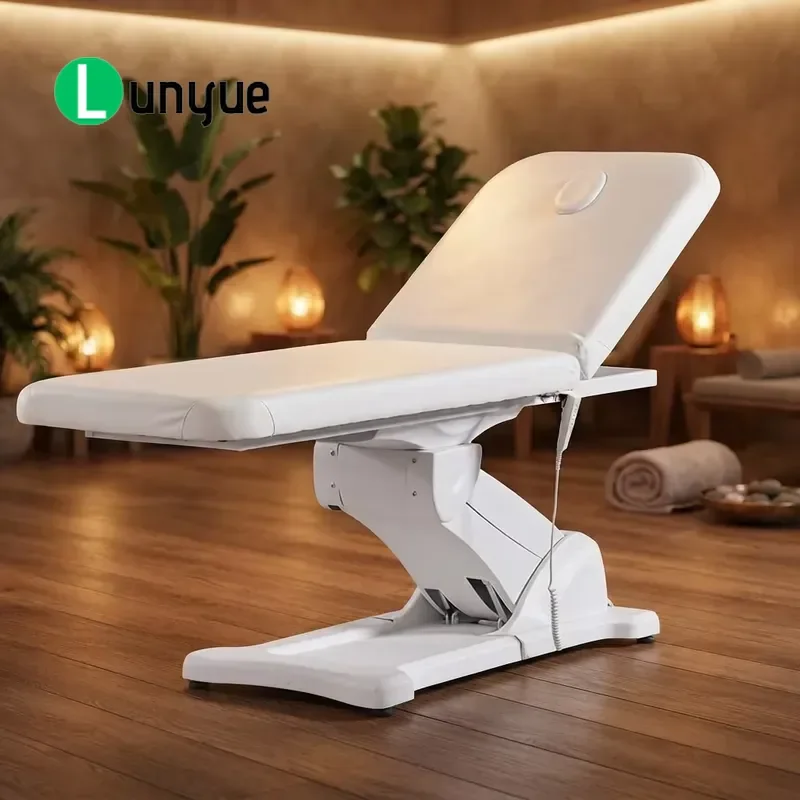 Electric Double Motor Massage Bed Adjustable Beauty Spa Furniture Modern PU PVC Leather 50W Affordable Professional