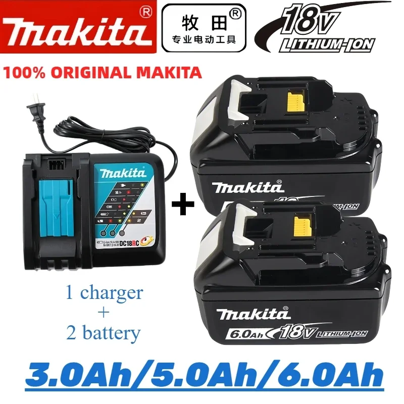 

18650 NEW Original Makita 18V tools Battery for 18v drill Replacement Batteries LXT BL1830B BL1850B BL1860B BL1815 BL1830 BL1840