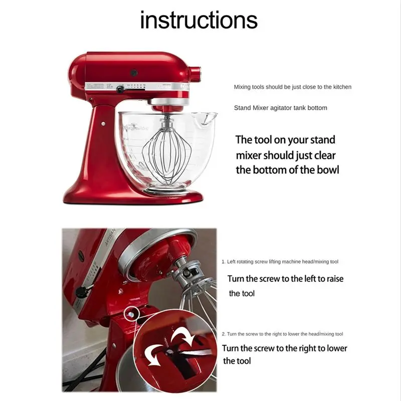 ABKR-1 Set For Kitchenaid Mixer Kitchenaid Paddle Attachment Assecories For Kitchenaid 5-6QT Tilt-Head Stand Mixers