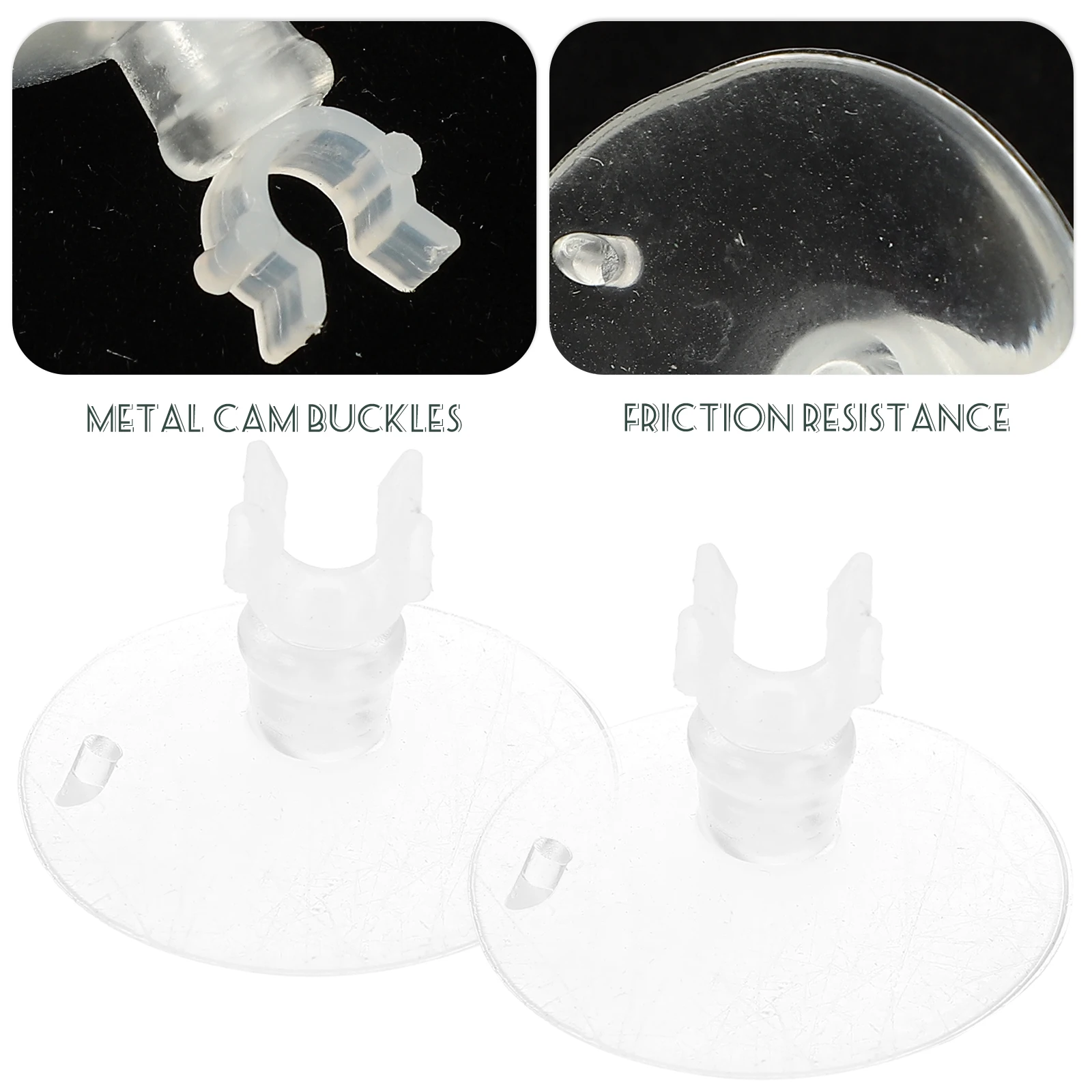 

8pcs Aquarium Suction Cups Tube Holder Clips Fish Tank Accessories 16mm External Diameter Durable Premium Material Glass