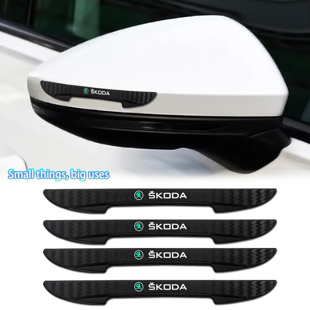 

Car Styling Door Edge Anti-collision Bumper Sticker For Skoda Octavia Rapid Fabia Superb KAMIQ S Logo Auto Accessories
