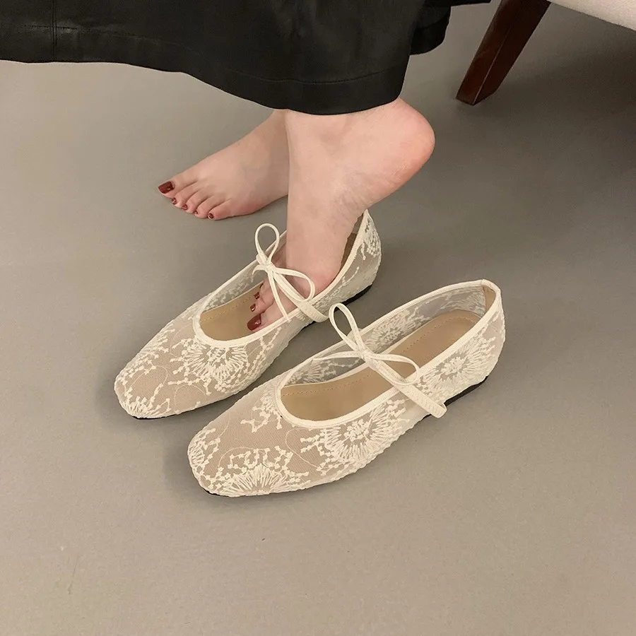

Breathable Women Mary Jane Flats Shoes Fashion Butterfly-knot Shoes Laides Soft Sole Comfort Street Style Shoes