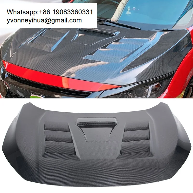 

Капот VEO Style из карбона для Honda Civic X 10-го поколения 2017-2020