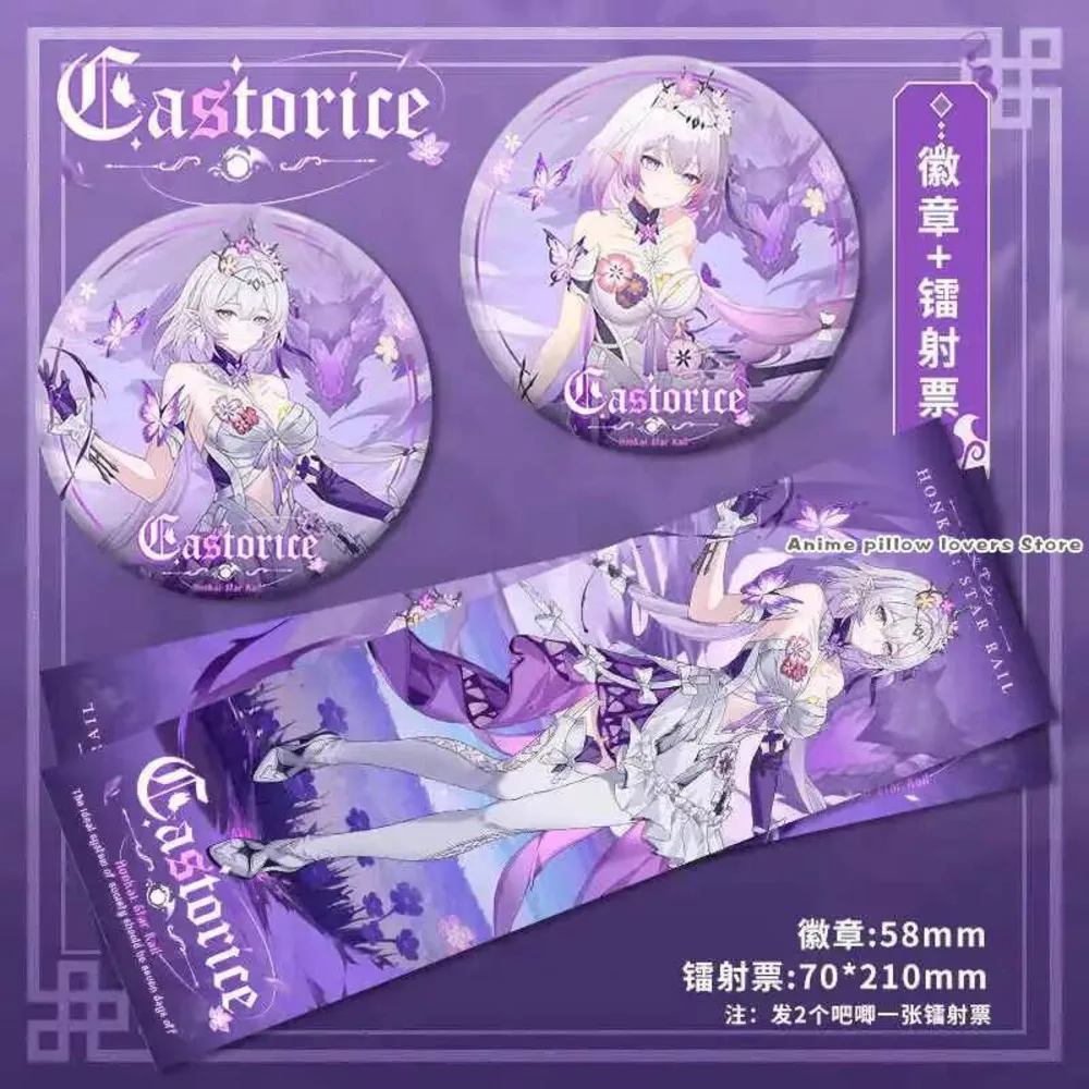 

Игровая фигурка-модель Game Castorice Honkai: Star Rail, акриловая, с двойной подставкой, для косплея, 20 см, настольное украшение