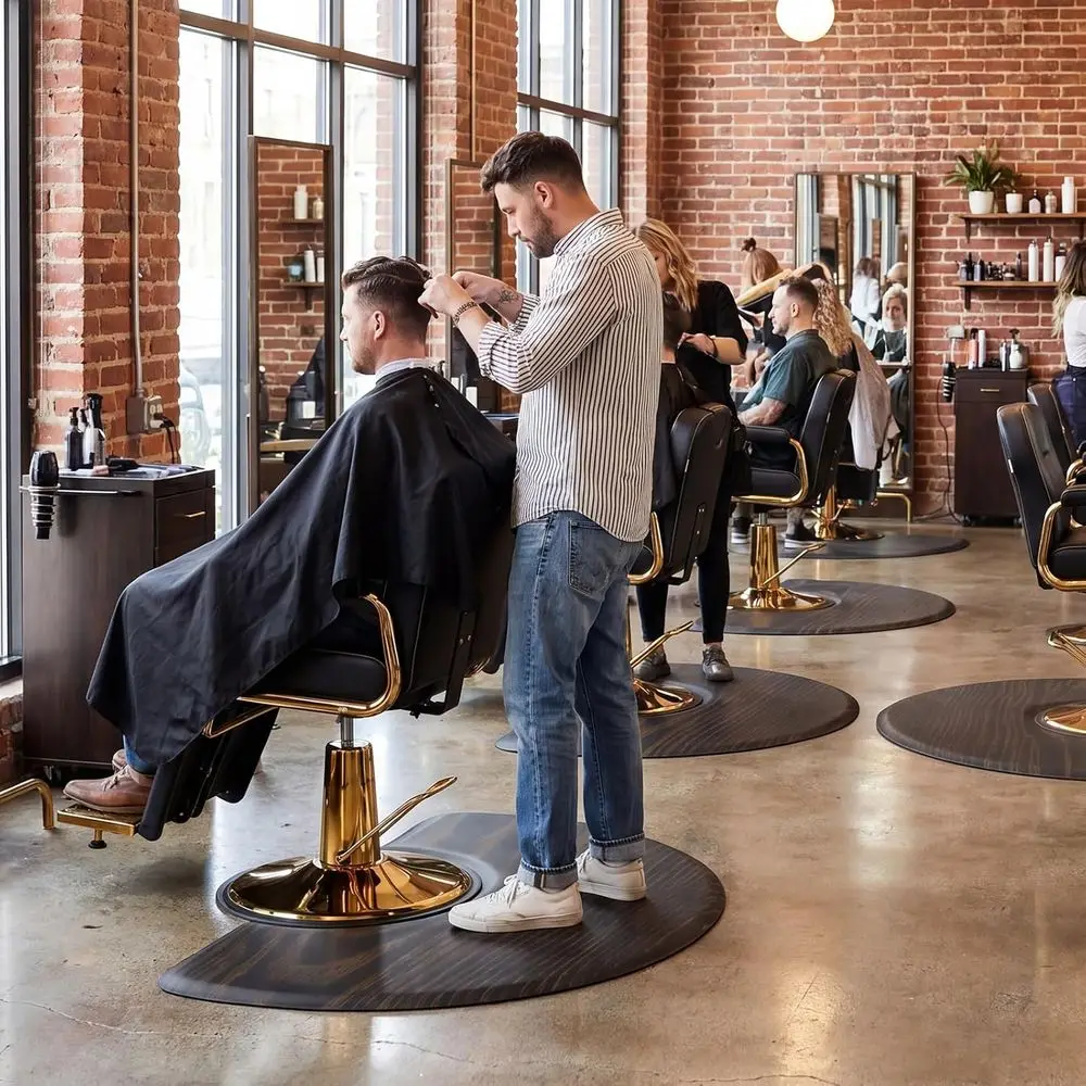 Barber Chair Mat, 3'x5'x5/8 Thick Comfort Standing Anti-Fatigue for Hairstylist, Barbershop, Hairdressing, Beauty Spa
