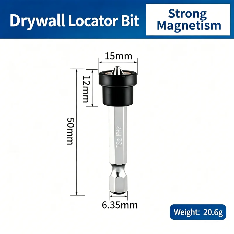 10Pcs PH2 Magnetic Drywall Positioning Bit 1/4
