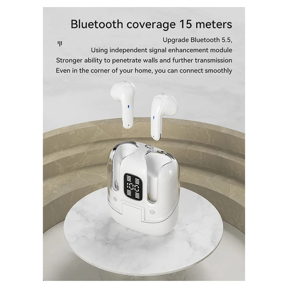 【تصقيد الأخير!】سماعة بلوتوث DX16 الجديدة سماعة رأس مزدوجة لاسلكية زوجين TWS داخل الأذن التجارة الخارجية الجديدة عبر الحدود أ #5