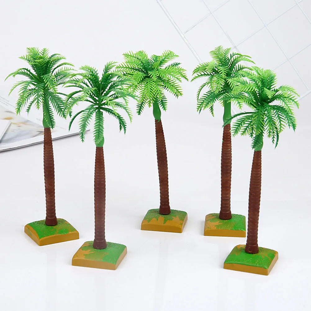 

12pcs Coconut Tree Cake Topper Decorations Birthday Cake Decor Dessert Decoration Supplies