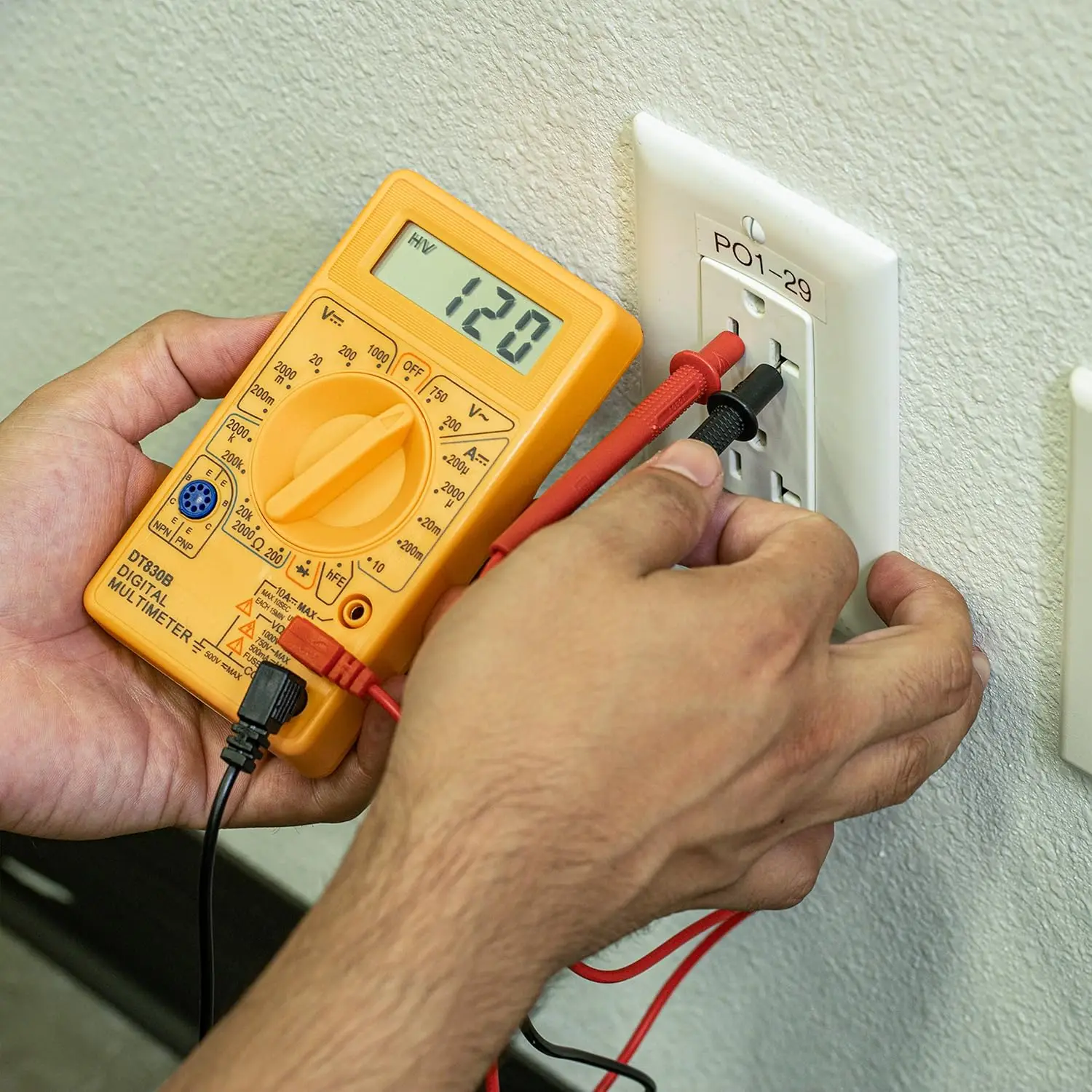 جهاز اختبار الصمام الثنائي والترانزستور الرقمي المتعدد، اختبار فولت التيار المتردد والتيار المستمر، الفولتميتر، جهاز اختبار عداد السيارات للسيارات #6