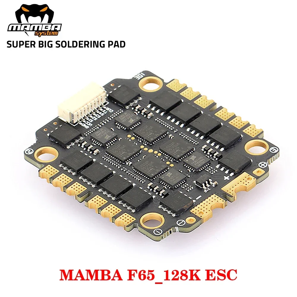 DIATONE MAMBA F55 / F65_128K BLHeli_32 4in1 ESC Dshot 300-600-1200 Installation 30.5x30.5mm / M3 4-6S for RC FPV Racing Drone thumbnail 4