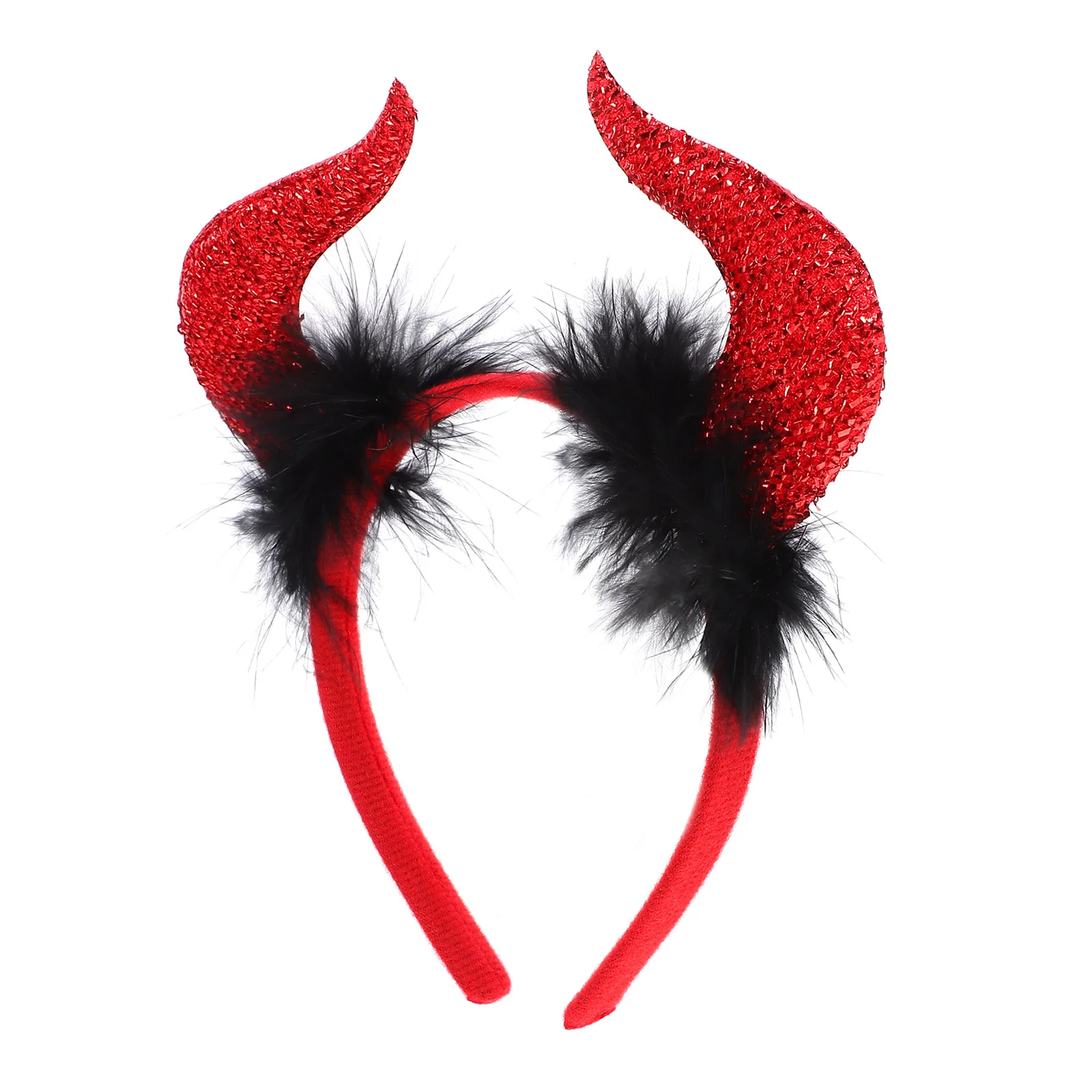 

Halloween Horn Headband Devil Horn Headdress Unique Lightweight Party Hair Accessories Cosplay Halloween Hair Accessory