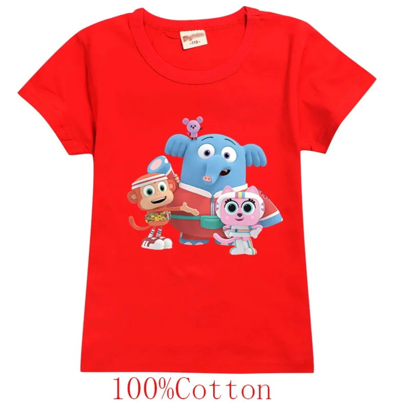 AIAI 2025Chico Bon Monkey camisetas Anime ropa informal con impresión 3D niños niñas moda Casual BonBon camiseta Harajuku camisetas para niños Tops