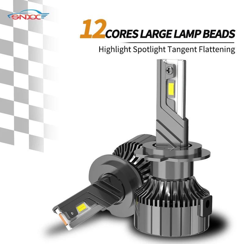 H7 LED Headlight Auto  H11 9005  9006 9012  Led Light for Vehicles 6000K 130W Car Motorcycle Bulbs  24V 12V LED Canbus Lamp SNXX