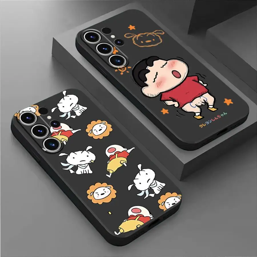 Crayon Shin Kend Chans Cover Phone Case for Samsung Galaxy S24 Ultra S21 5G S22 Plus S23 Ultra S21 FE S20 S23 FE S21 Soft TPU