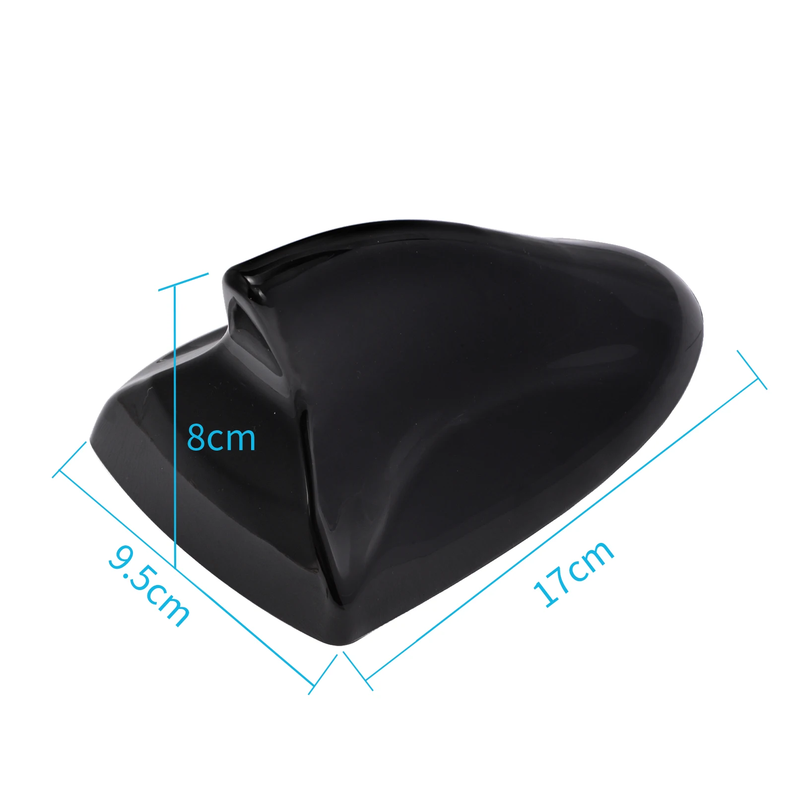 

Bingfu Universal Shark Fin CarAM/FM Radio Antenna with Adhesive Mount, ABS Black Weatherproof Antenna Topper for Car Truck SUV
