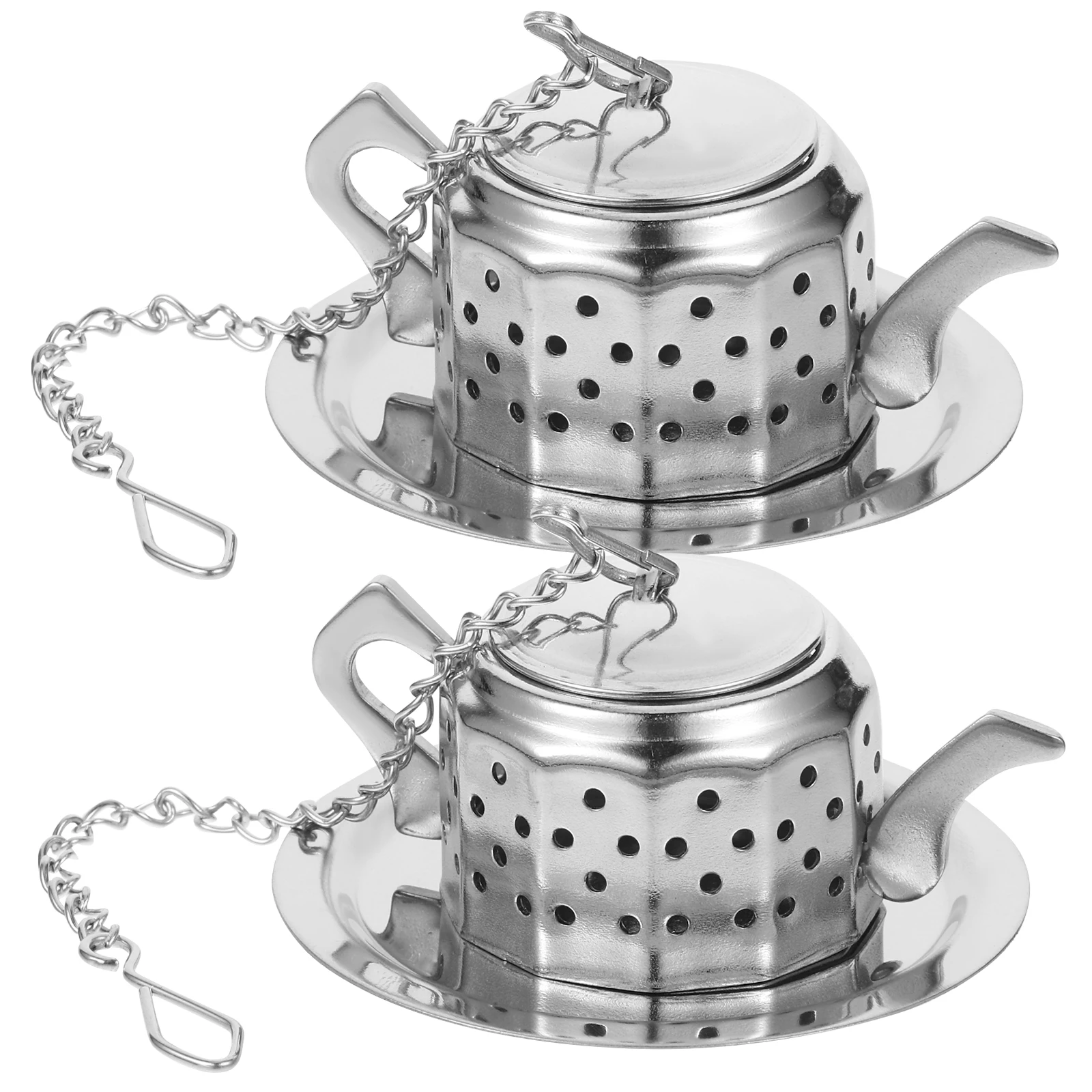 

2 Pcs Tea Strainer Sifters for Loose Infusertea Stainless Steel Loss Brewer Leaf