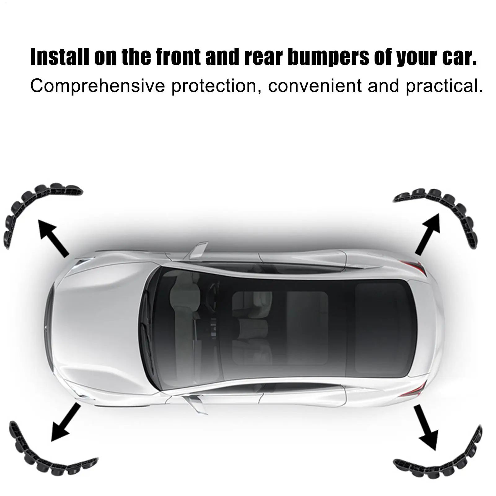 ملصق سيارة عاكس مكون من قطعتين ملحقات خارجية قابلة للطي تحذير السلامة ملصقات عاكسة لسيارة الدفع الرباعي والشاحنة والدراجات النارية