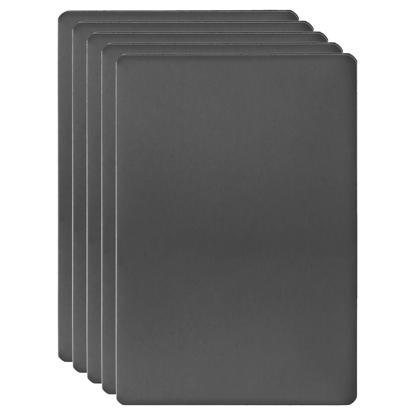 

5/10Pc Metal Business Card 201 Stainless Steel Oxidation Laser Engrave Cards Self Adhesive CNC Engraving Blanks for House Office