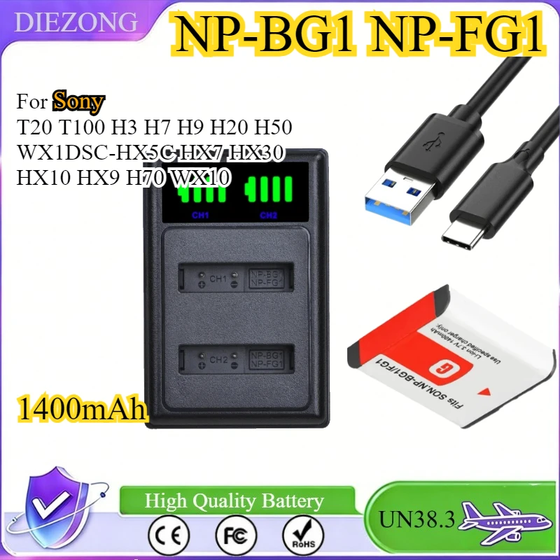 1400Mah NP-BG1 NP-F…