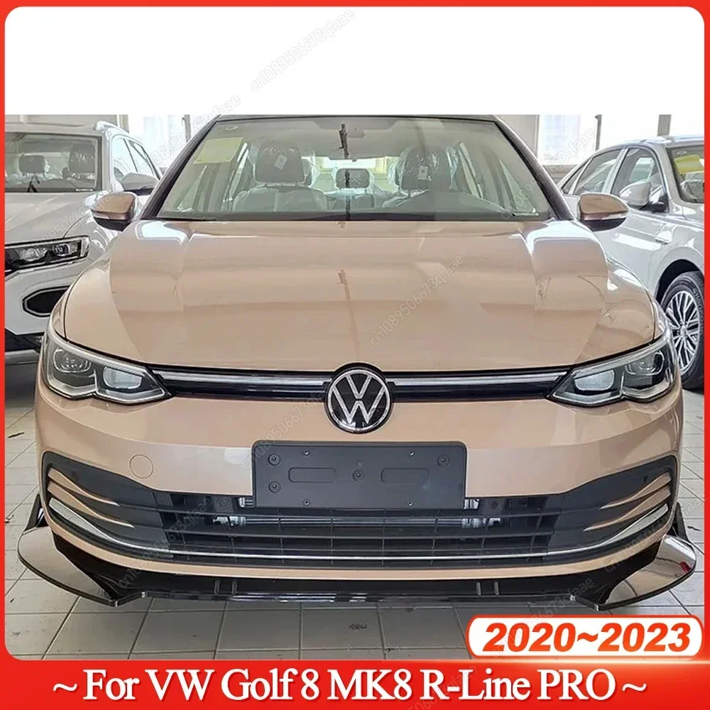 

Car Protector Guard Tuning Accessories Splitter Cover For VW Golf 8 MK8 R-Line PRO 2020-2023 Front Bumper Lip Chin Refit