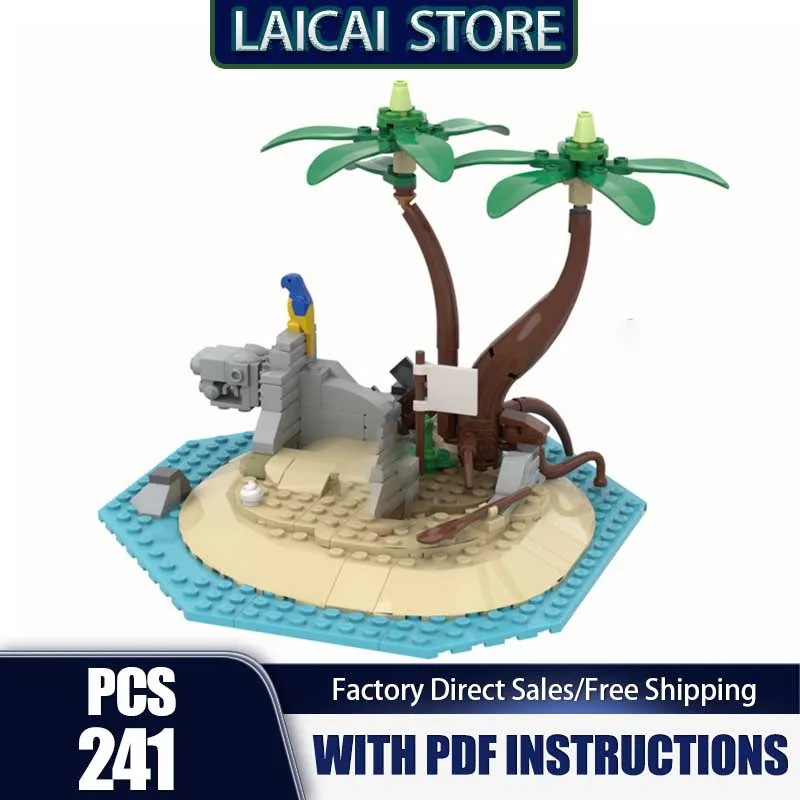 

Pirate Fortress Model Moc Building Blocks Pirates Bad Day Model Technology Bricks DIY Assembly Holiday Construstion Toys Gifts