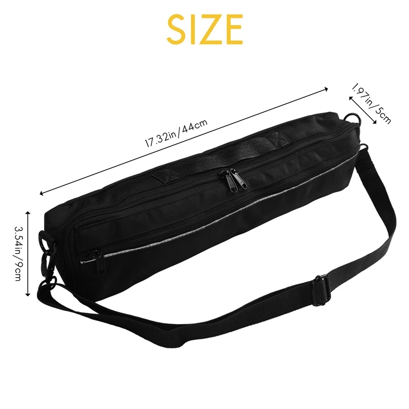 Portable 17 Holes Flute Case Cover Bag,Nylon Flute Bag, Gig Bag, Flute Case,17 Hole Flute Accessories