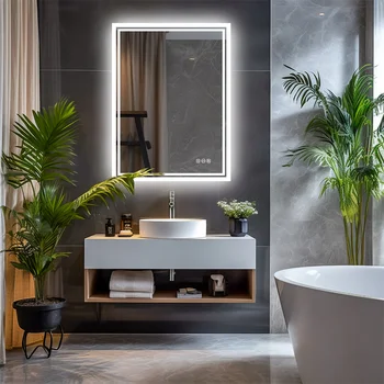 LUVODI Illuminate LED Backlight Bathroom Mirror Frameless Dimmable Defog Bath/Shower/Shaving Mirror