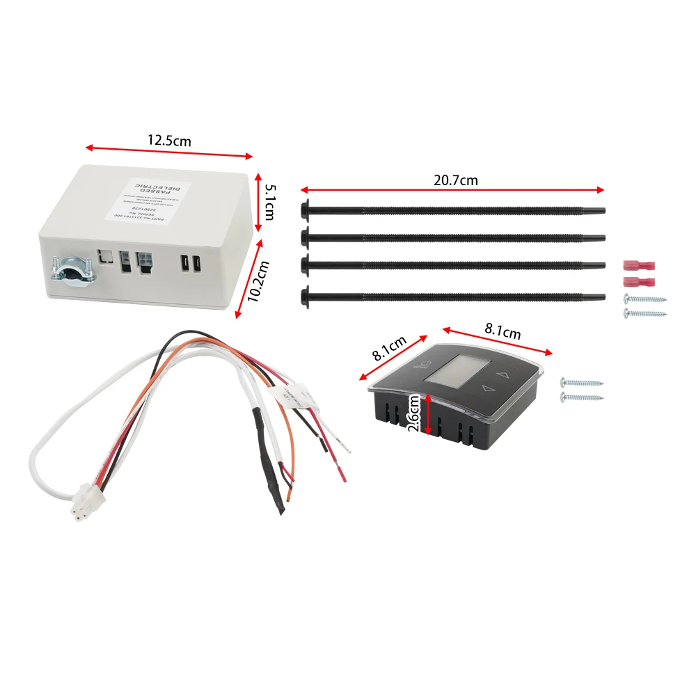 Single Zone RV Wall Thermostat Kit 3316230.714 for Dometic Air Condtioners B59530, B57915, B59516, 640310C, 640315C, 640316C