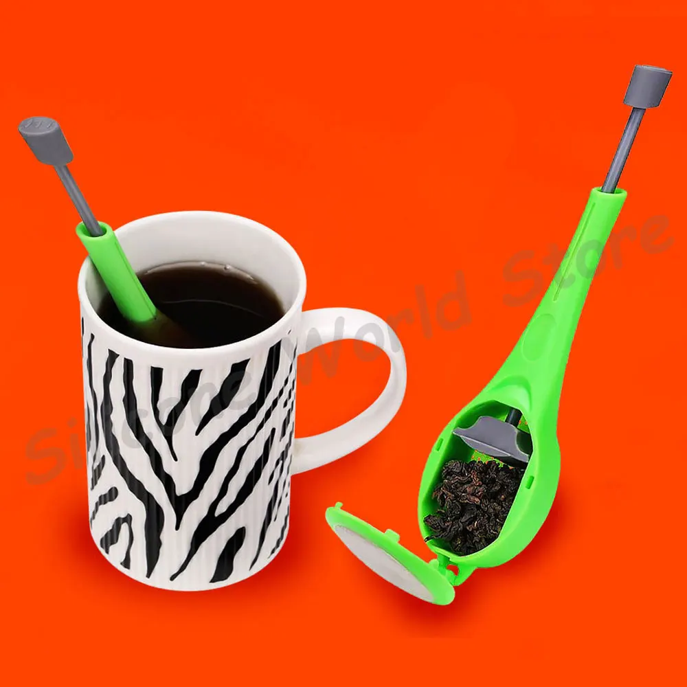 Silicone World Portable Tea Filters Home Handheld Plastic Tea Maker Tea Bag Coffee Strainer Filter Reusable Travel Tools